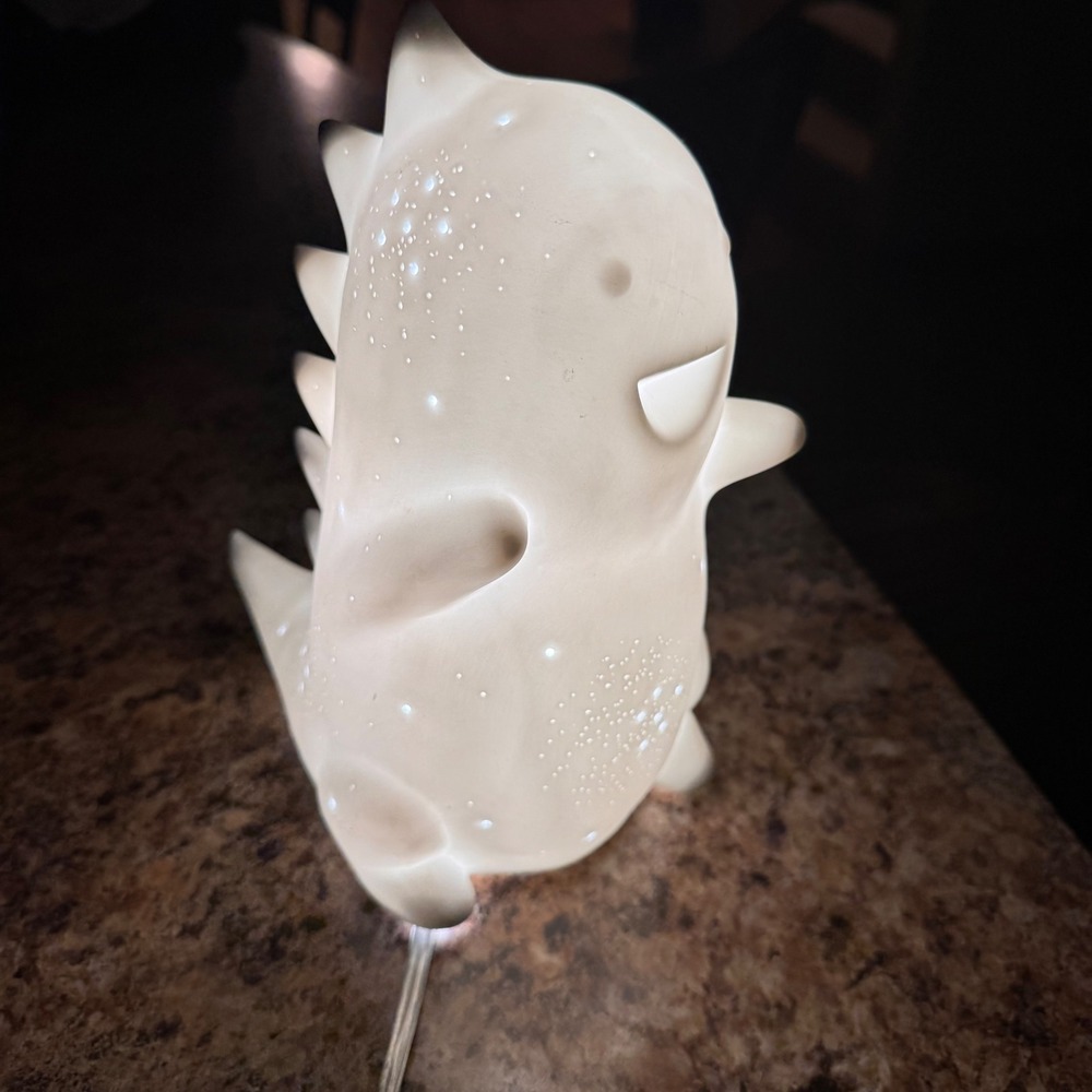 Kids Dinosaur Night‎ Light Lamp Sft White Glow Bedroom Nursery Decor Accent LED